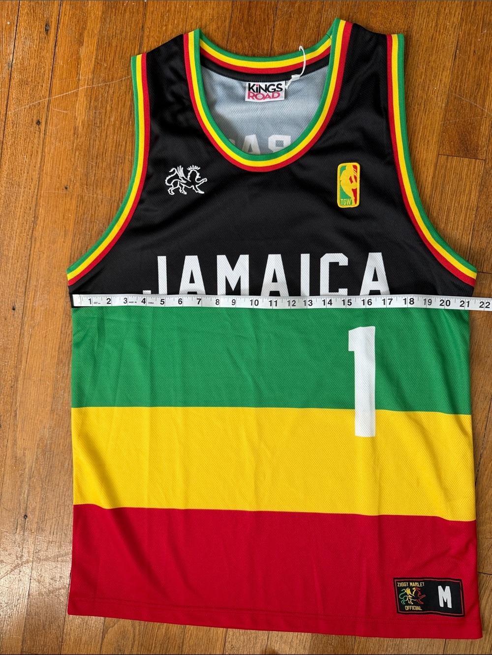 Ziggy Marley Fly Rasta Basketball Jersey - Picture 3 of 9